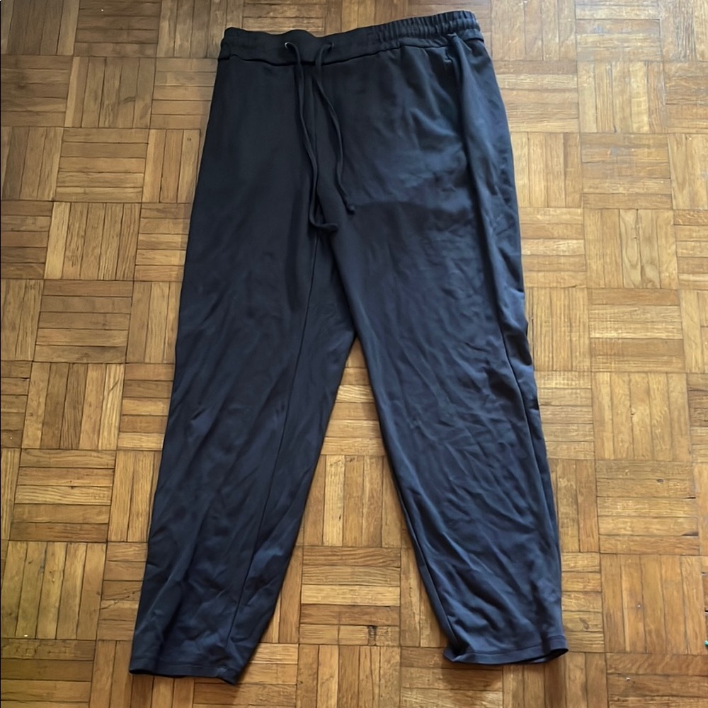 Badgley Mischka Grey Track Pants with Elastic Waistband